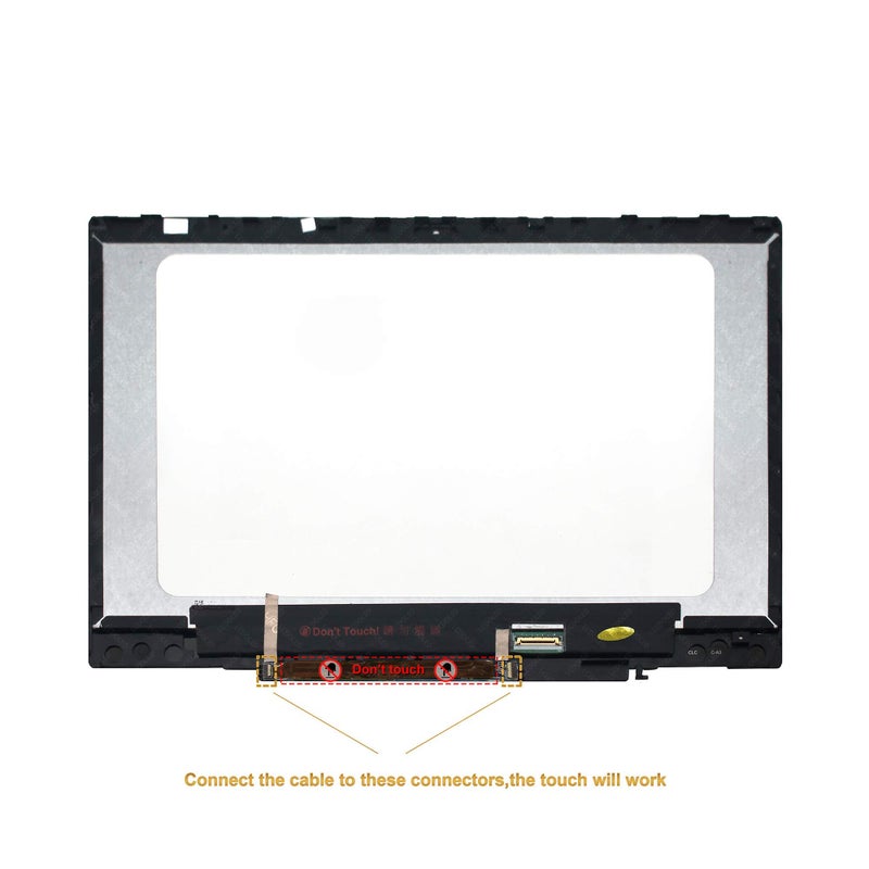 LCDOLED Replacement for HP Pavilion x360 14m-cd0000 14-cd0011nr 14m-cd0001dx 14m-cd0003dx 14m-cd0005dx 14m-cd0006dx 14 inches IPS FHD LCD Touch Screen Assembly Bezel with Board (1920x1080 Resolution) - Image 3
